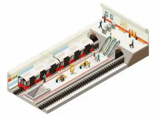 地下交通系统图片素材