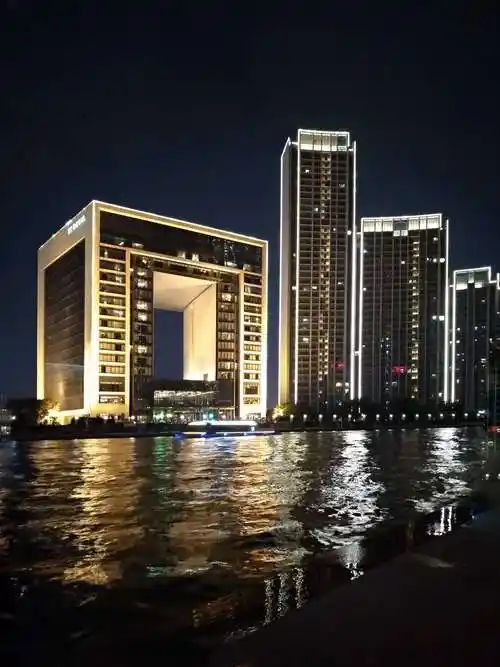 美丽天津海河夜景