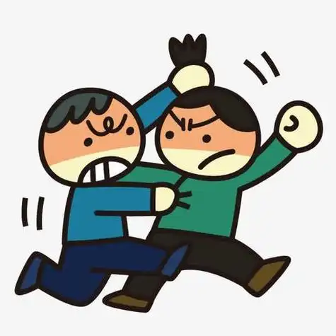 打人的动画图片搞笑