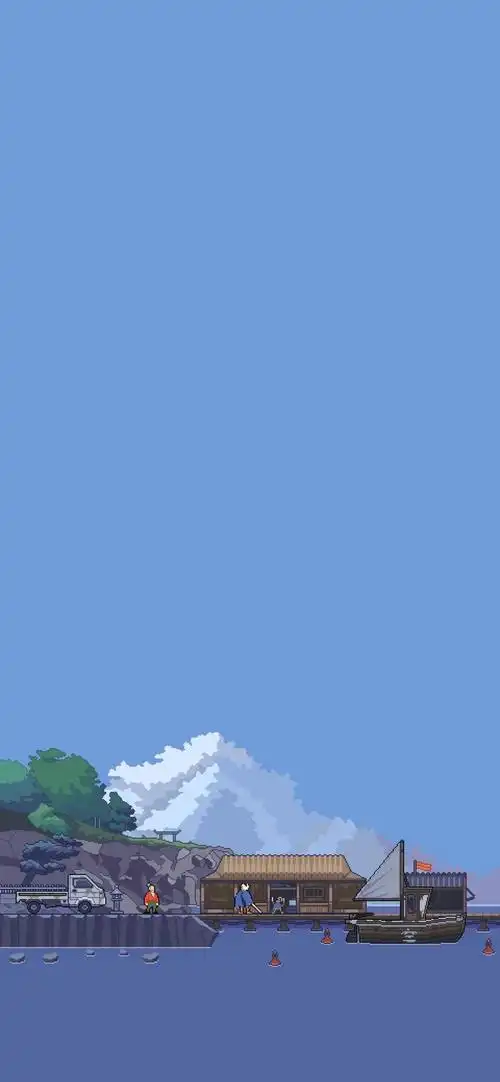 蓝色小清新壁纸背景