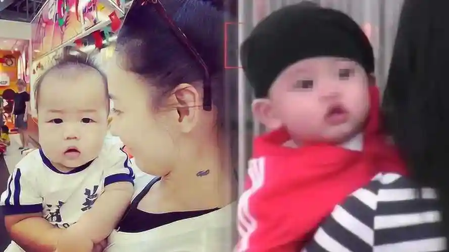 张柏芝晒三胎儿子正脸照,神似外公生父依然是谜