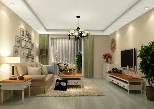 美式风格三室二厅装修设计效果图