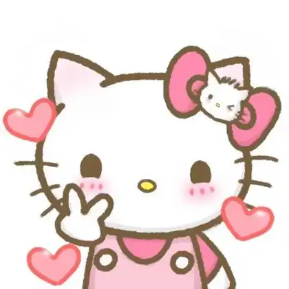 hellokitty可爱情头,高清一左一右凯蒂猫hellokitty猛男情头 _情侣