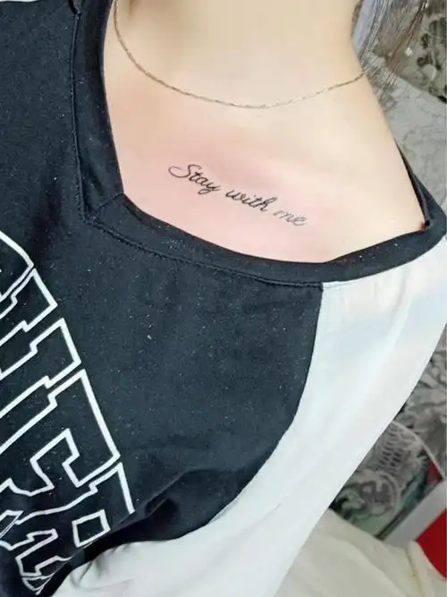 锁骨字母_纹身图案手稿图片_刘东卫的纹身作品集