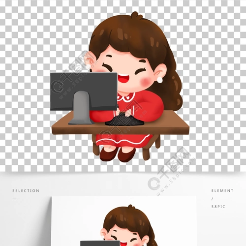 职业卡通人物套图之设计师