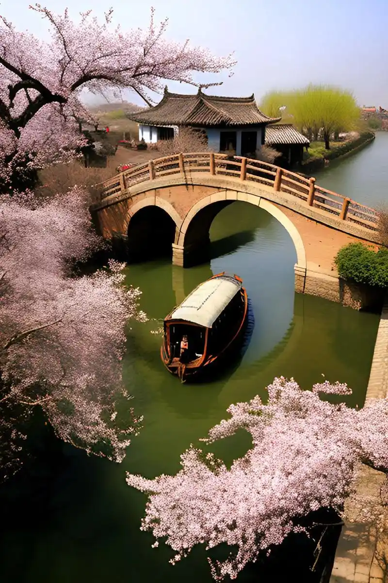 小桥流水人家,江南水乡美如画.江南古镇依河成街,街桥相连,水 - 抖音