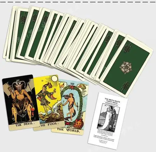 无边韦特伟特塔罗牌78张英文版普及版全套赠初学者入门 英文无边韦特
