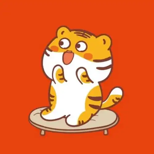 可爱小老虎91图源:阿茹的虎萌萌#虎年头像##可爱头像