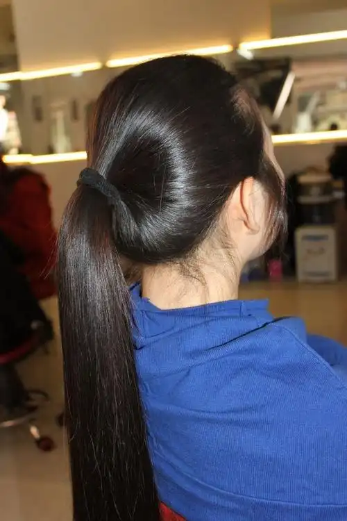 剪下天津美女90cm长发北京face08533