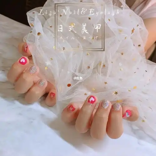 rancho日式美甲 | 小女孩粉色独角兽06美甲