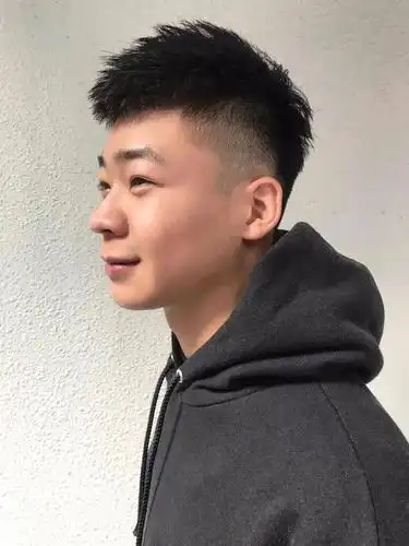 12款男士纹理剪裁模板男生韩系纹理烫上抓纹理头款款帅度大爆发