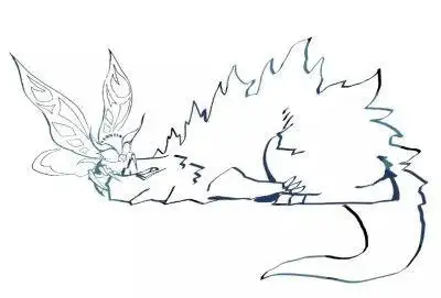 魔斯拉简笔画步骤