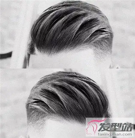 发量多男生适合的发型 两边铲背头好时髦