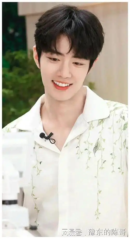 肖战的笑容带着魔力般的治愈力量