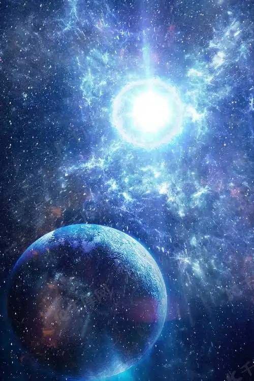 星球太空科幻宣传海报背景图片免费下载-千库网