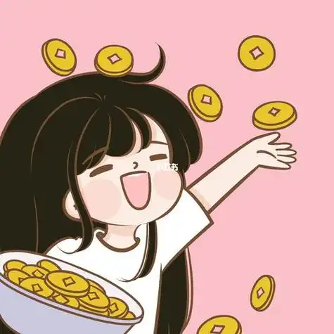 原创情侣发财头像今年也要暴富呀漫画情侣头像素材头像