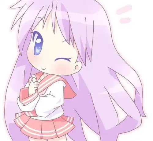 卡通人物简笔画彩色女孩可爱