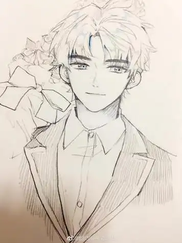 画王俊凯的简笔画教程