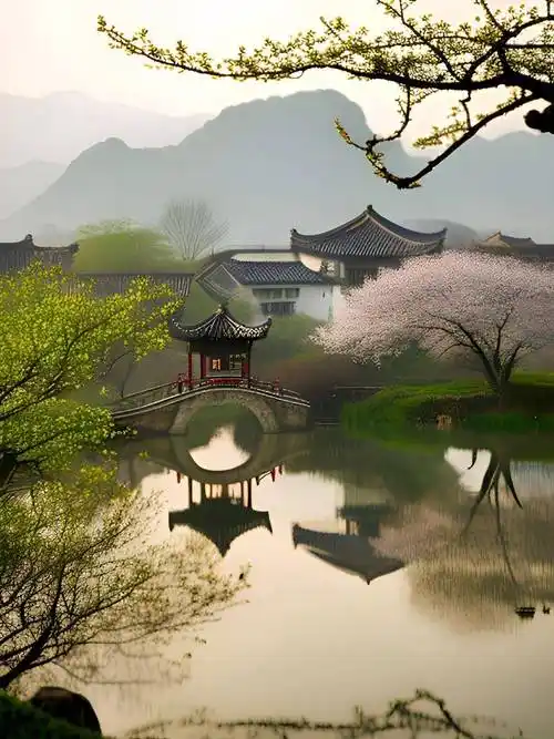 江南亭台楼阁绝美壁纸合集_诗情画意_园林_烟雨