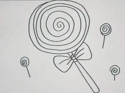 简笔画棒棒糖 简单好学