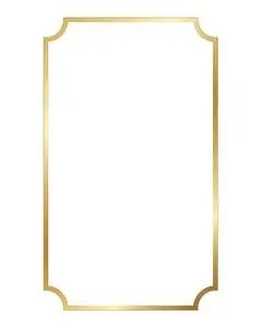 圆形卷边相框边框欧式精美相框边框png素材房地产金色相框海报金色