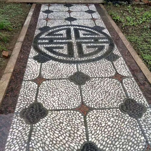 50斤白色抛光鹅卵石庭院花园铺路铺地大小小石头其它园艺用品