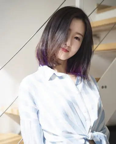 天然直中短发型图片 2016短发直发型图片