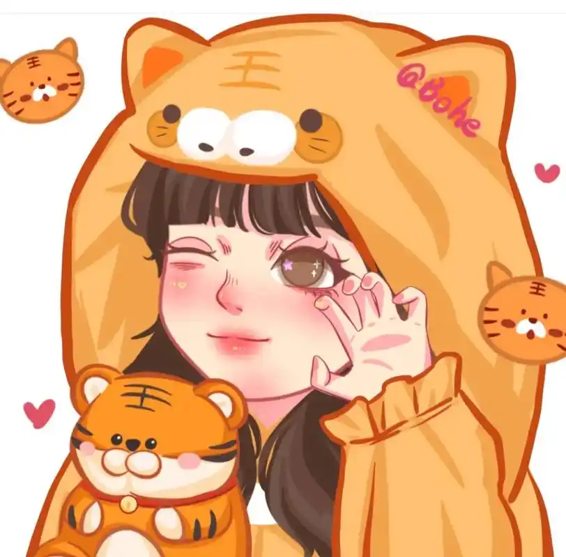 没错万年一根#可爱头像女卡通呆萌 - 抖音