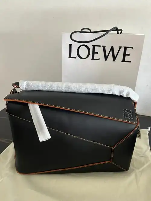 超大号黑色罗意威几何包puzzle