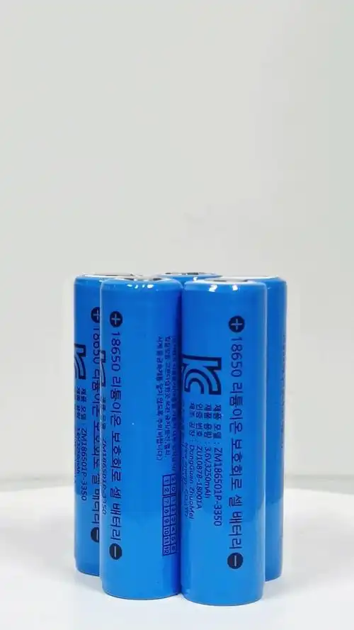 韩国kc可充电18650锂电池3350mah尖平头带保护板电池电动牙刷电池-阿