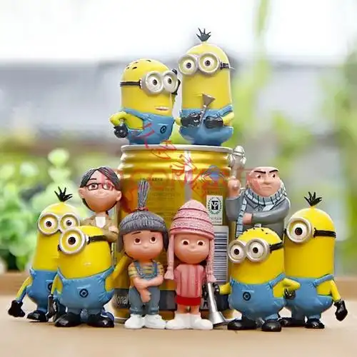 kfc小黄人小黄人蛋糕摆件手办神偷奶爸卑鄙的我动漫周边玩偶公仔礼物
