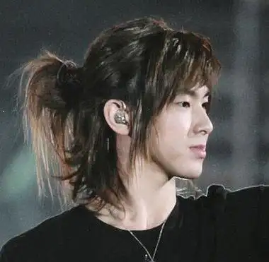 国字脸适合扎马尾辫国字脸男生留马尾发型