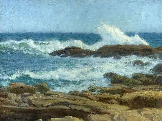 美国艺术家米里奇的绝美海滩油画作品欣赏|艺术品|风景画_网易订阅