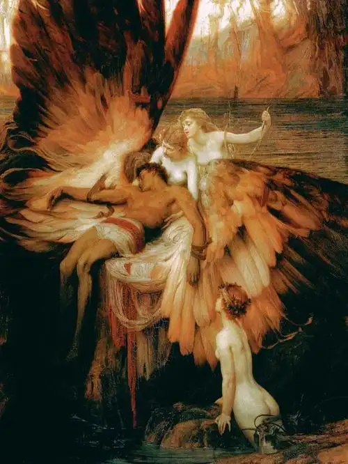 德雷珀的杰作,它精细入微的画笔揭示了古希腊神话中伊卡洛斯悲剧故事