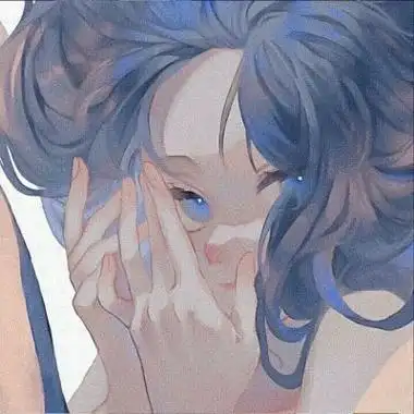 侧脸低头很好看的女生动漫