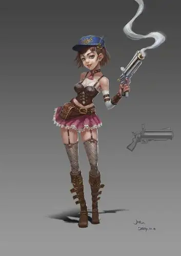 萝莉女枪|插画|游戏原画|haaaol - 原创作品 - 站酷 (zcool)
