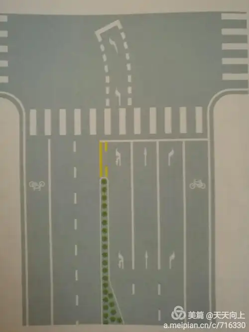 交叉路掉头口,导向箭头,网格线等设置规范之二