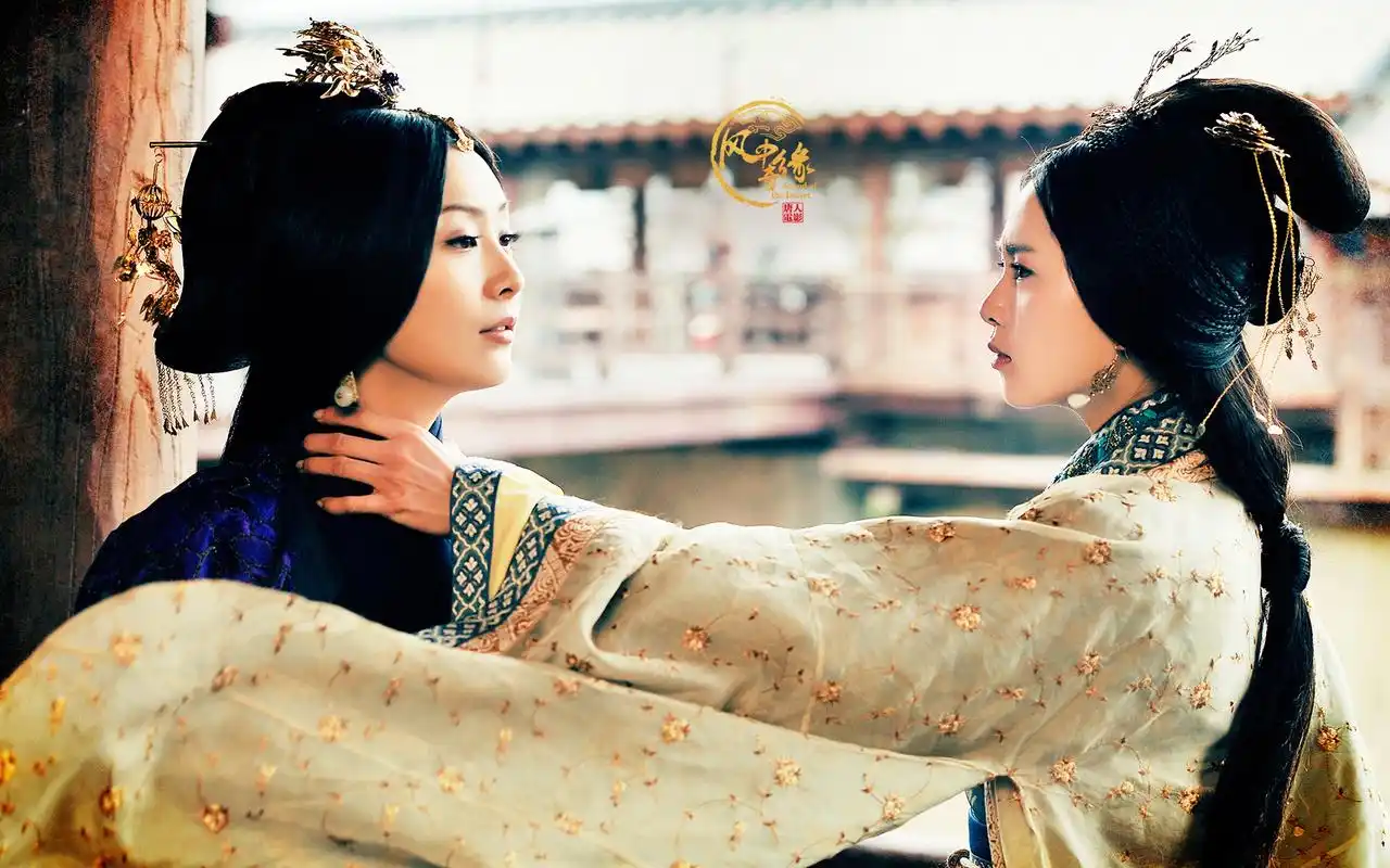 古装爱情剧《风中奇缘》高清电视海报