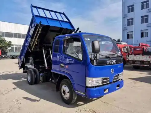 自卸小翻斗,东风小型翻斗货车,带翻斗的轻型货车蓝牌
