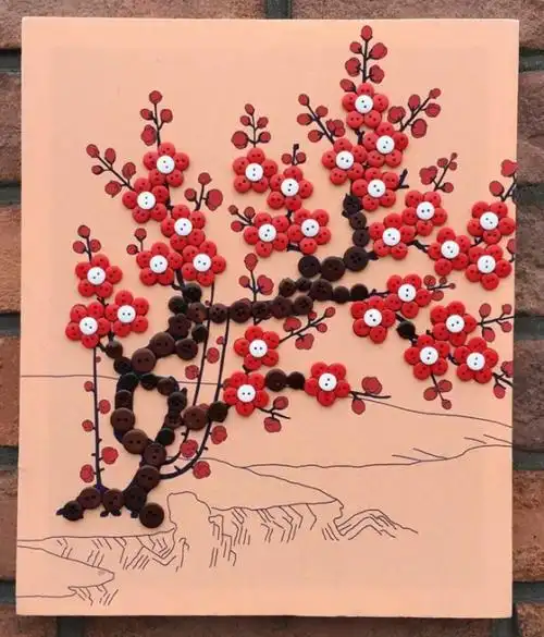 其它 创意纽扣画 写美篇      今天的纽扣画制作活动,受到了孩子们的