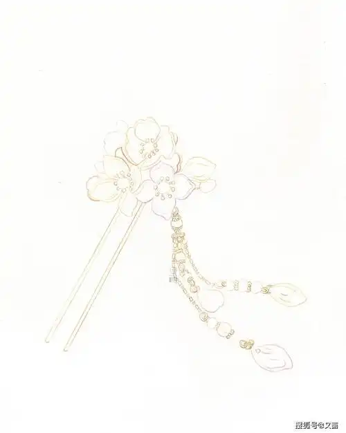 古代公主簪子怎么画简笔画