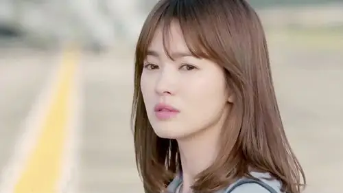 太阳的后裔宋慧乔同款女中长卷梨花头八字刘海逼真仿大头皮假发