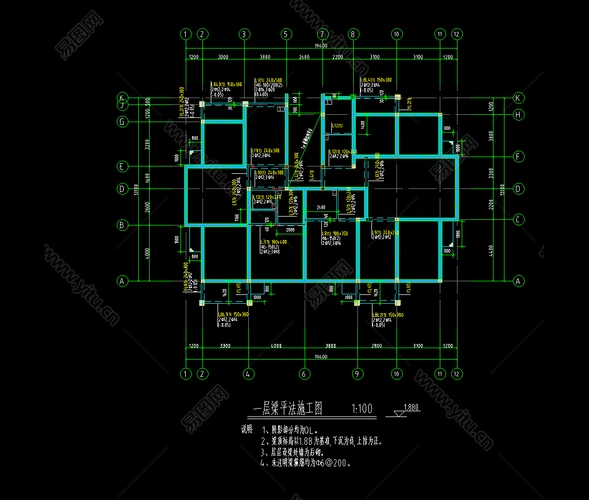 整套农村别墅建筑工程图纸别墅建筑平面图下载