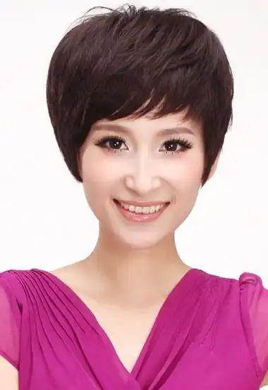 中老年蘑菇头型烫发 中老年蘑菇头型