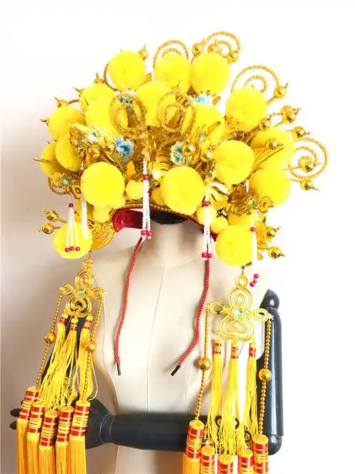 头饰国潮系列头冠戏曲头盔新娘影楼中国国风帽子