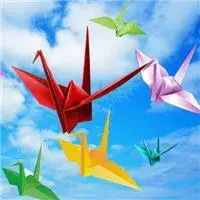 红色千纸鹤头像图片_微信头像图片大全