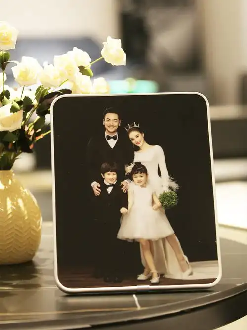 大韩水晶相框摆台拉米娜影楼儿童婚纱照一体版画相框