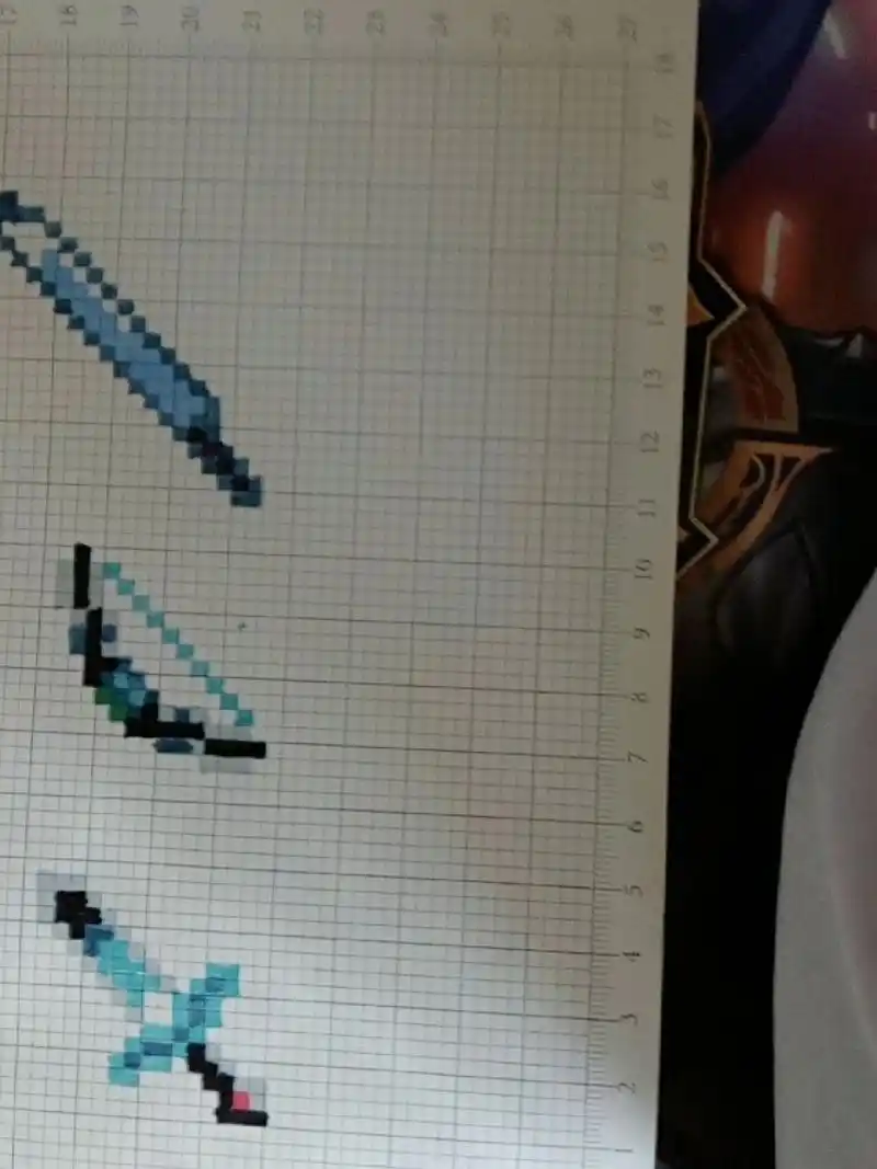 我的世界像素画,武器篇完结