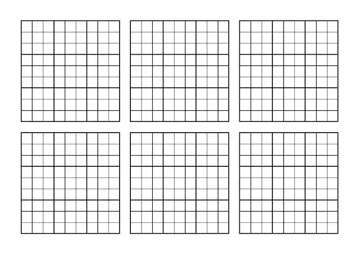 9宫格数独空白模板(自制)