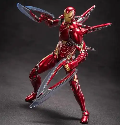 复仇者联盟3人偶可动摆件玩具马克85 【可发光版】mk3_钢铁侠 1【图片